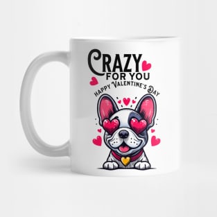 French Bulldog in Love Print art illustration Puppy Valentines gifts Mug